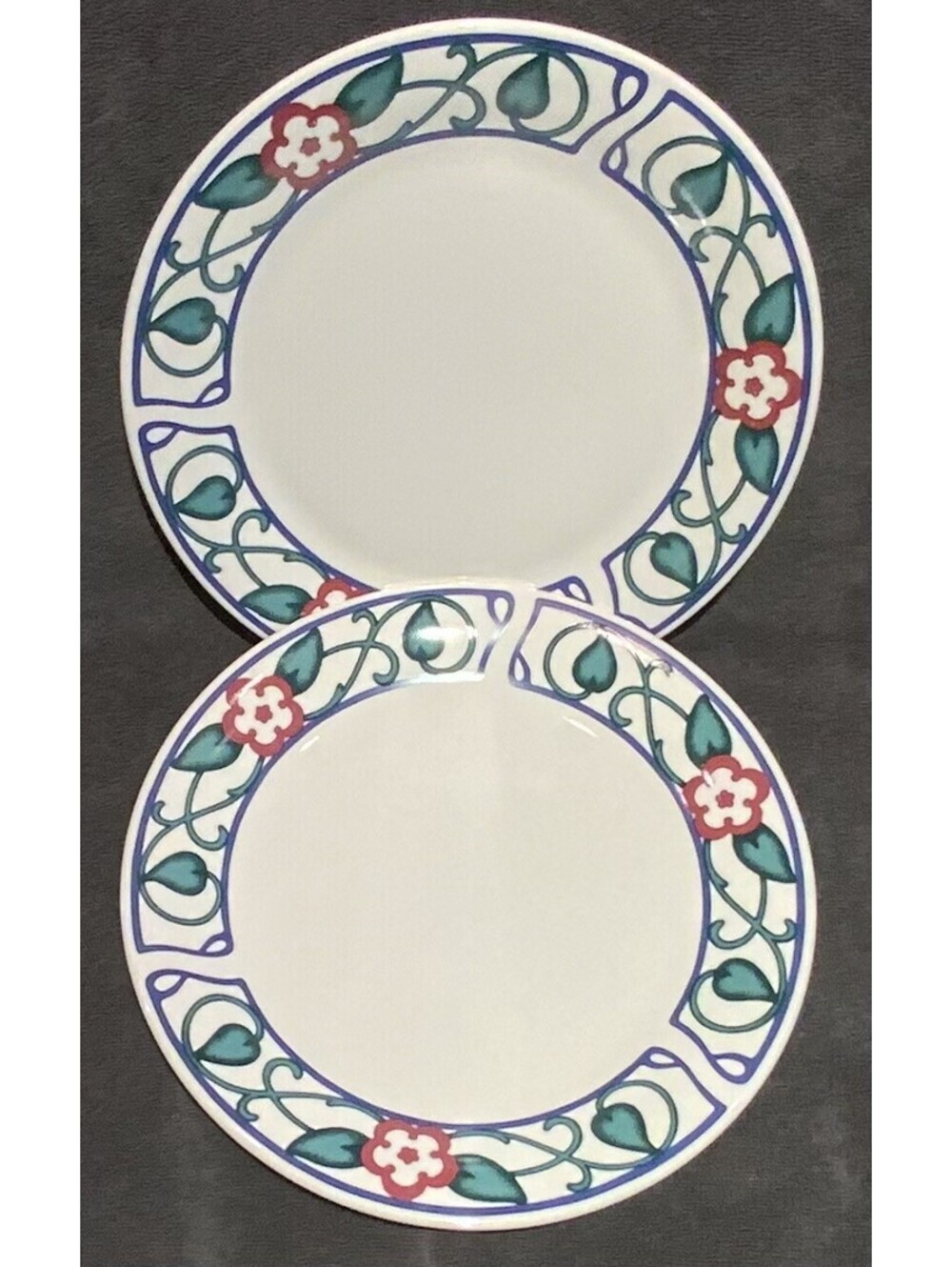 Vintage Pfaltzgraff 10 3/8”D Arbor Vine Pattern Dinner Plates - Set of Two